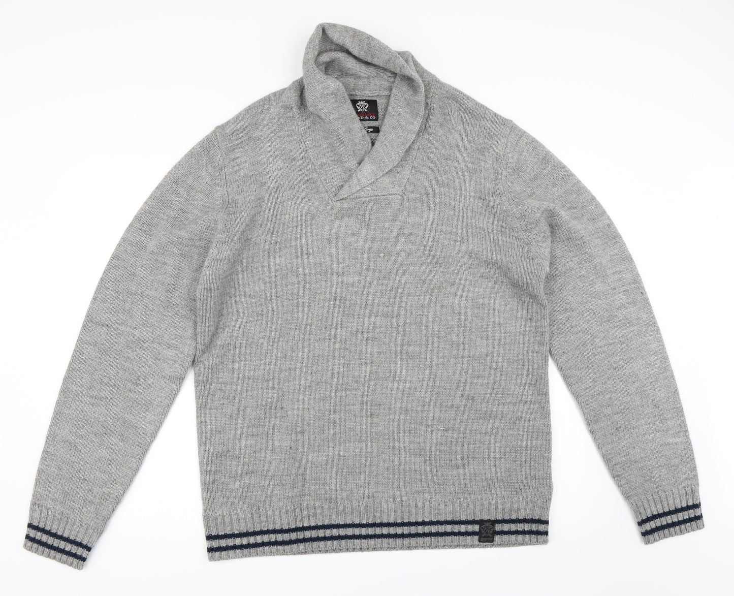 Ambrose Mens Grey   Pullover Jumper Size XL
