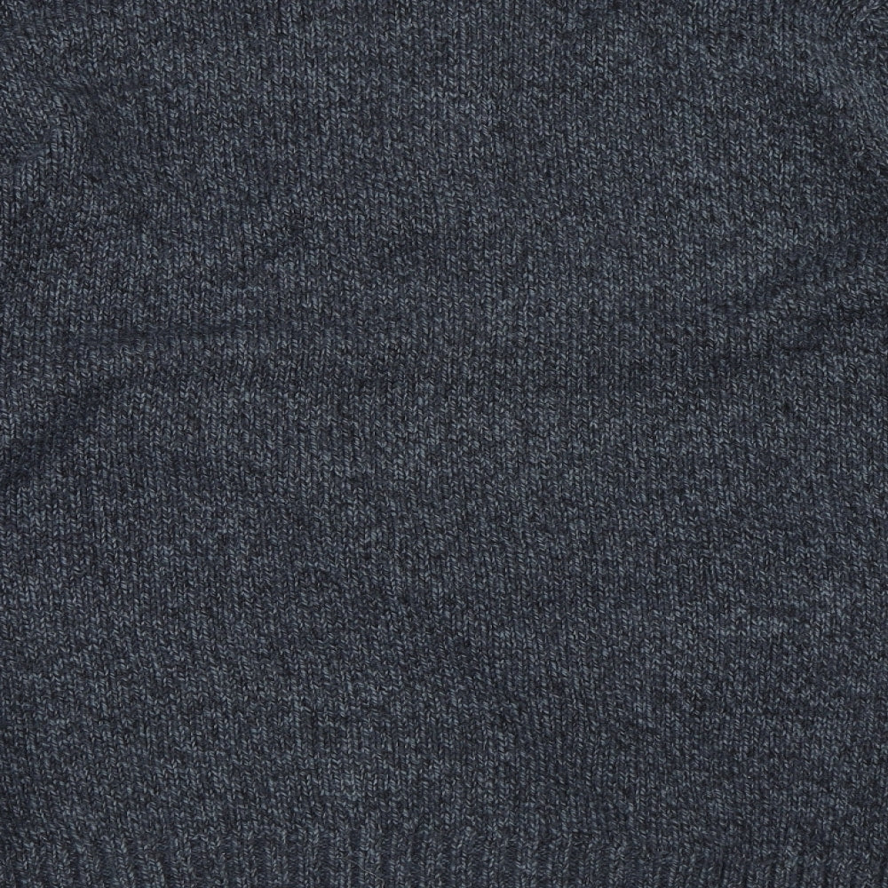 George Mens Blue   Henley Jumper Size L