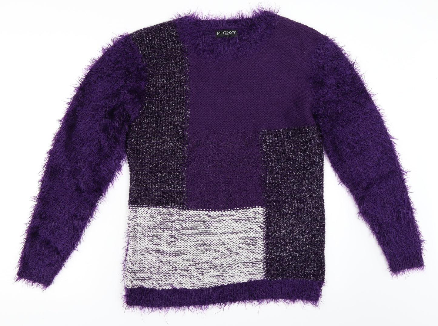 Miyoko London Womens Purple   Pullover Jumper Size L
