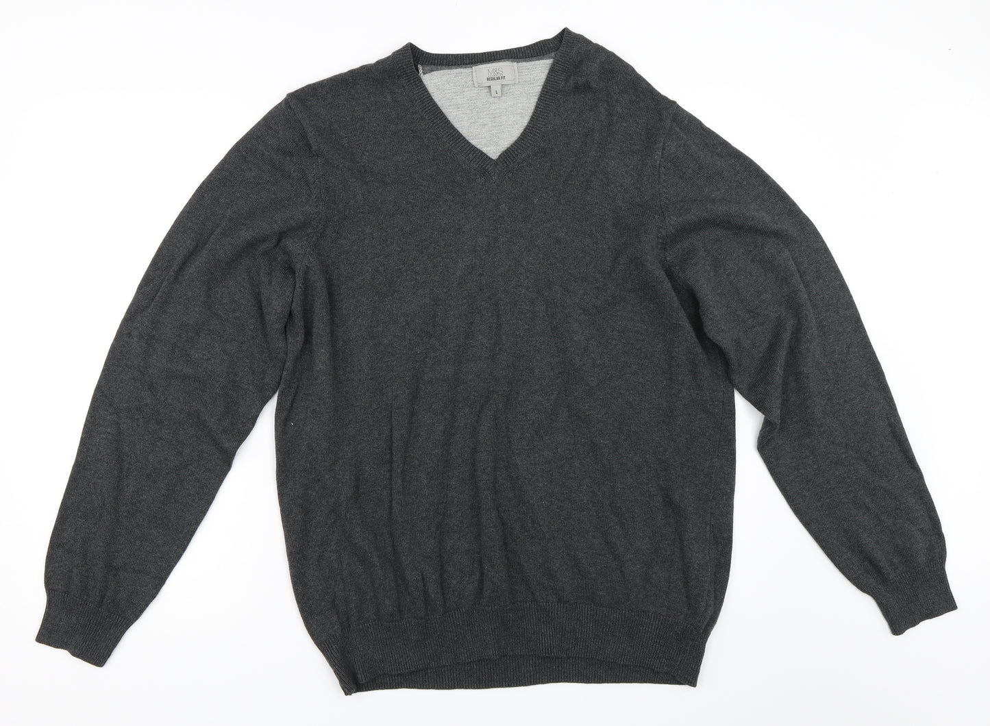 Marks and Spencer Mens Grey   Pullover Jumper Size L