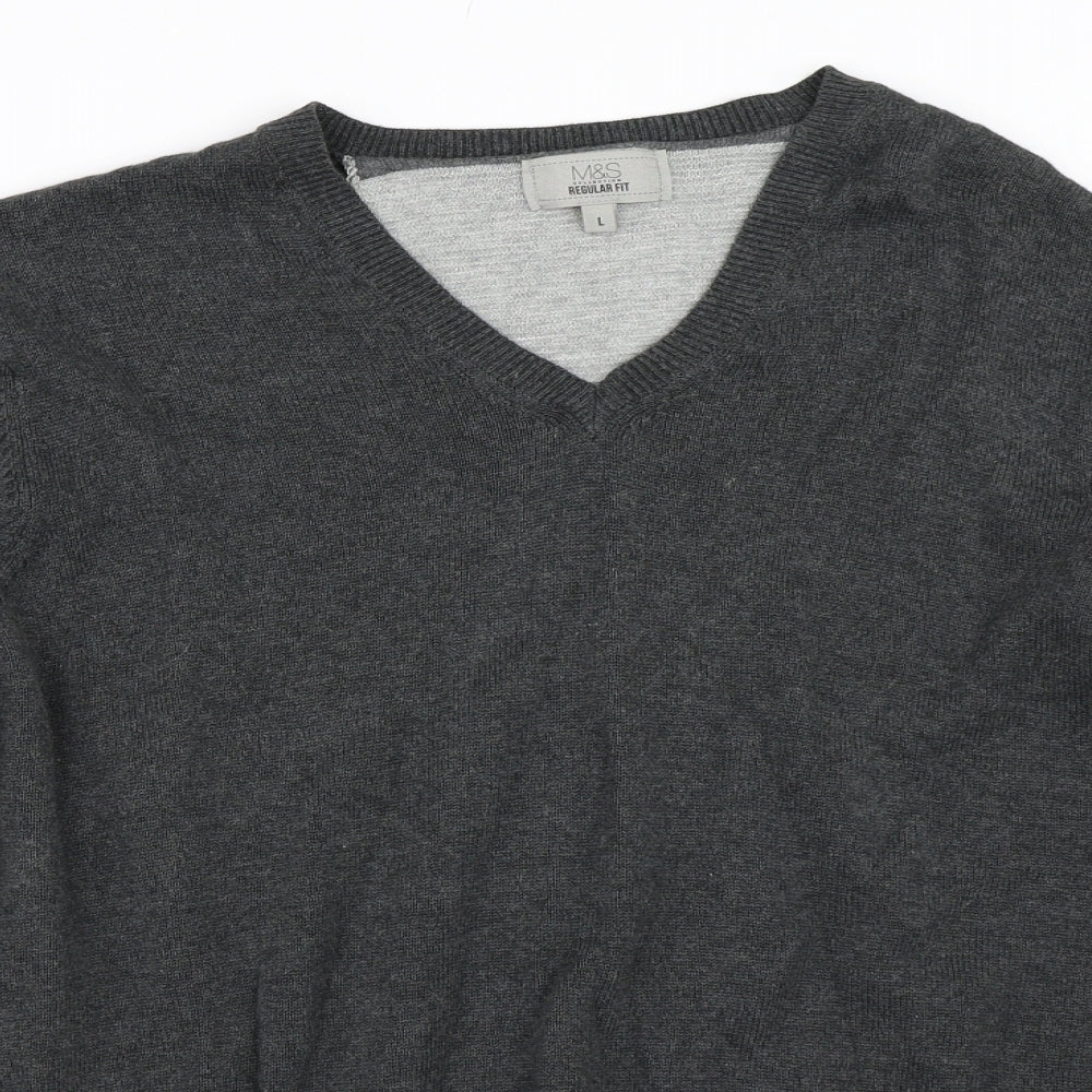 Marks and Spencer Mens Grey   Pullover Jumper Size L