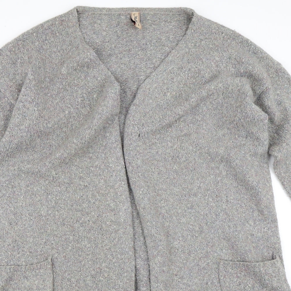 Multiblu Womens Grey   Cardigan Jumper Size L