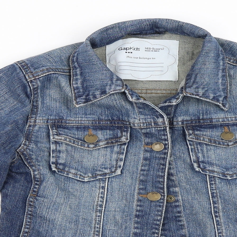 Gap Girls Blue  Denim Jacket  Size 8-9 Years