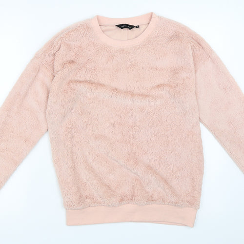 New Look Womens Pink   Pullover Sweatshirt Size 8