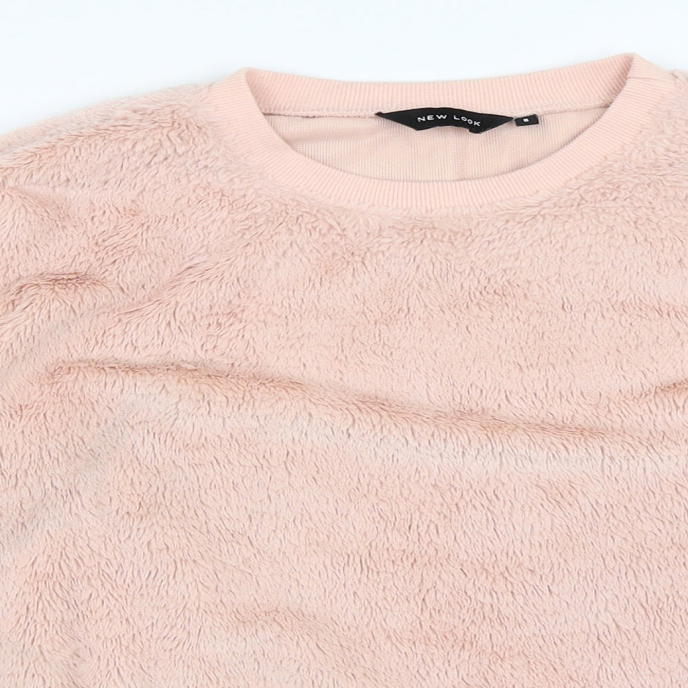 New Look Womens Pink   Pullover Sweatshirt Size 8