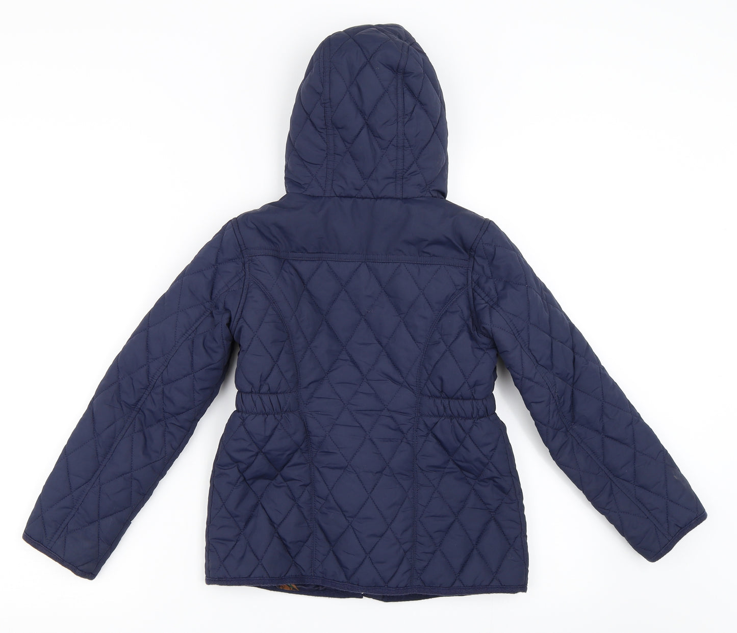 TU Girls Blue   Quilted Coat Size 7-8 Years