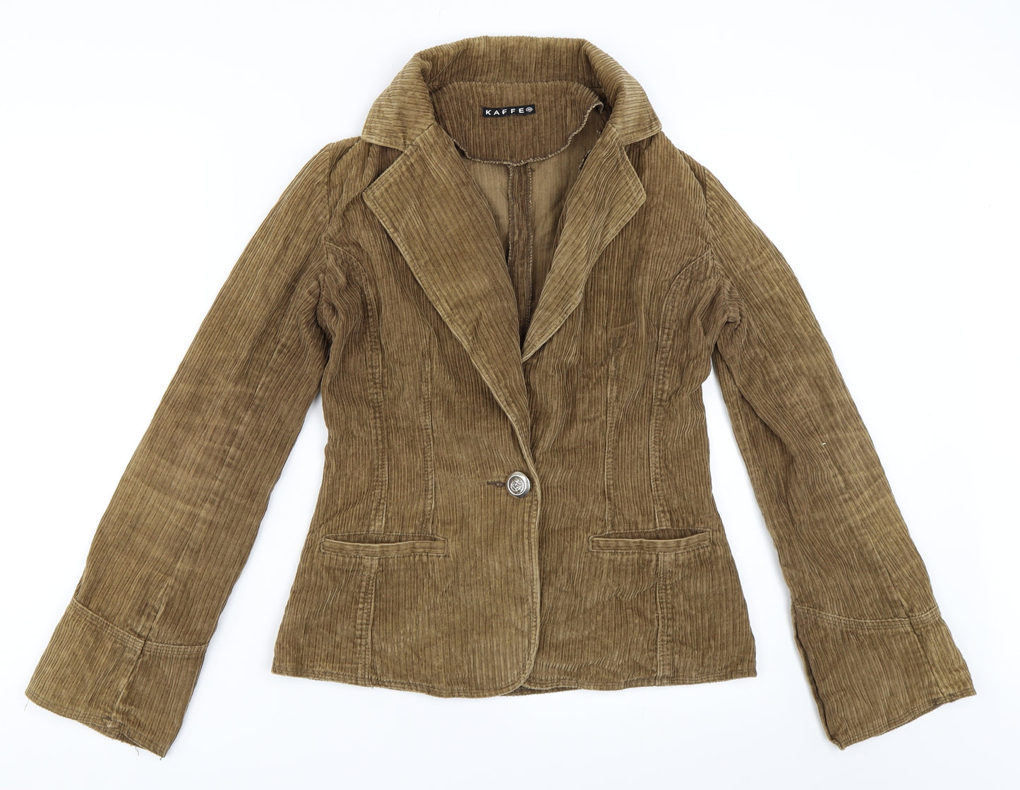 Kaffe Womens Beige  Corduroy Jacket  Size 38