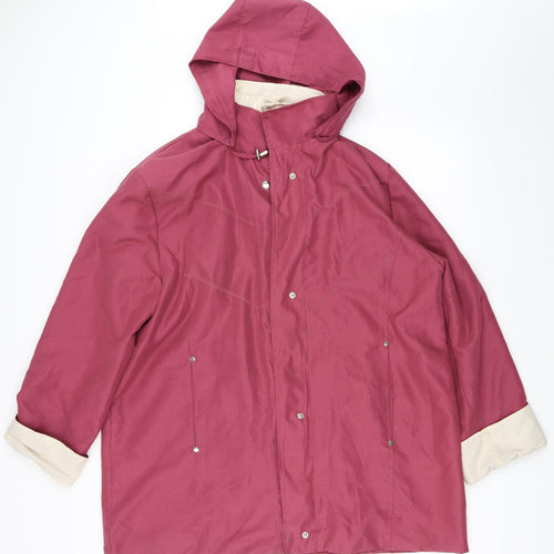 Gabriella Vicenga Womens Pink   Overcoat Coat Size 16