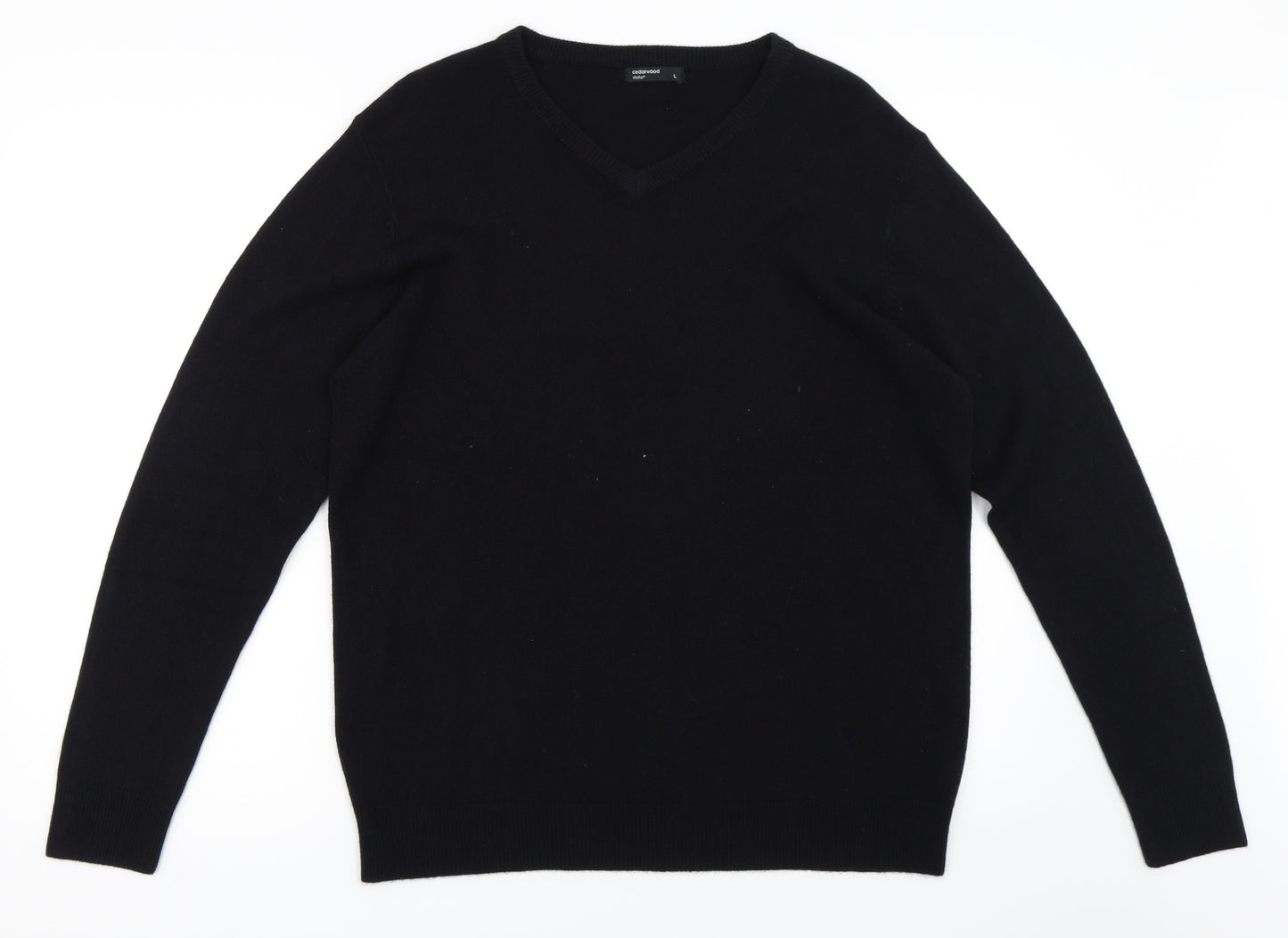 Cedar Wood State Mens Black   Pullover Jumper Size L