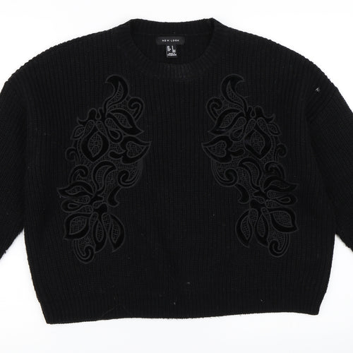 New Look Womens Black   Pullover Jumper Size S