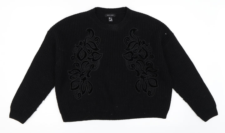 New Look Womens Black   Pullover Jumper Size S