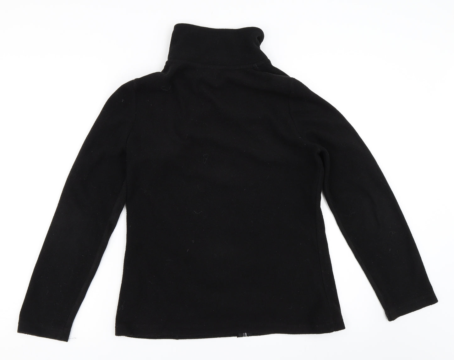 Peacocks Womens Black  Fleece Jacket  Size 8