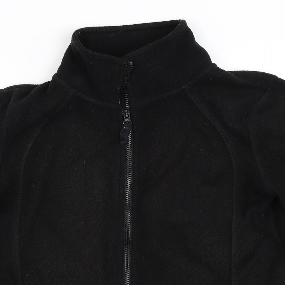 Peacocks Womens Black  Fleece Jacket  Size 8