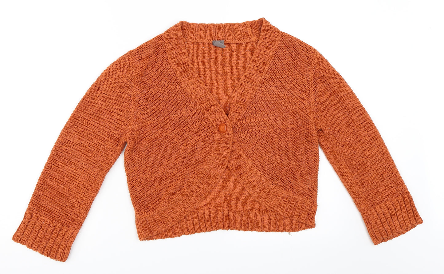 TU Womens Orange   Cardigan Jumper Size 14