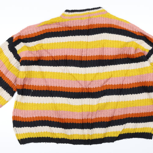 F&F Womens Orange Striped  Pullover Jumper Size 22
