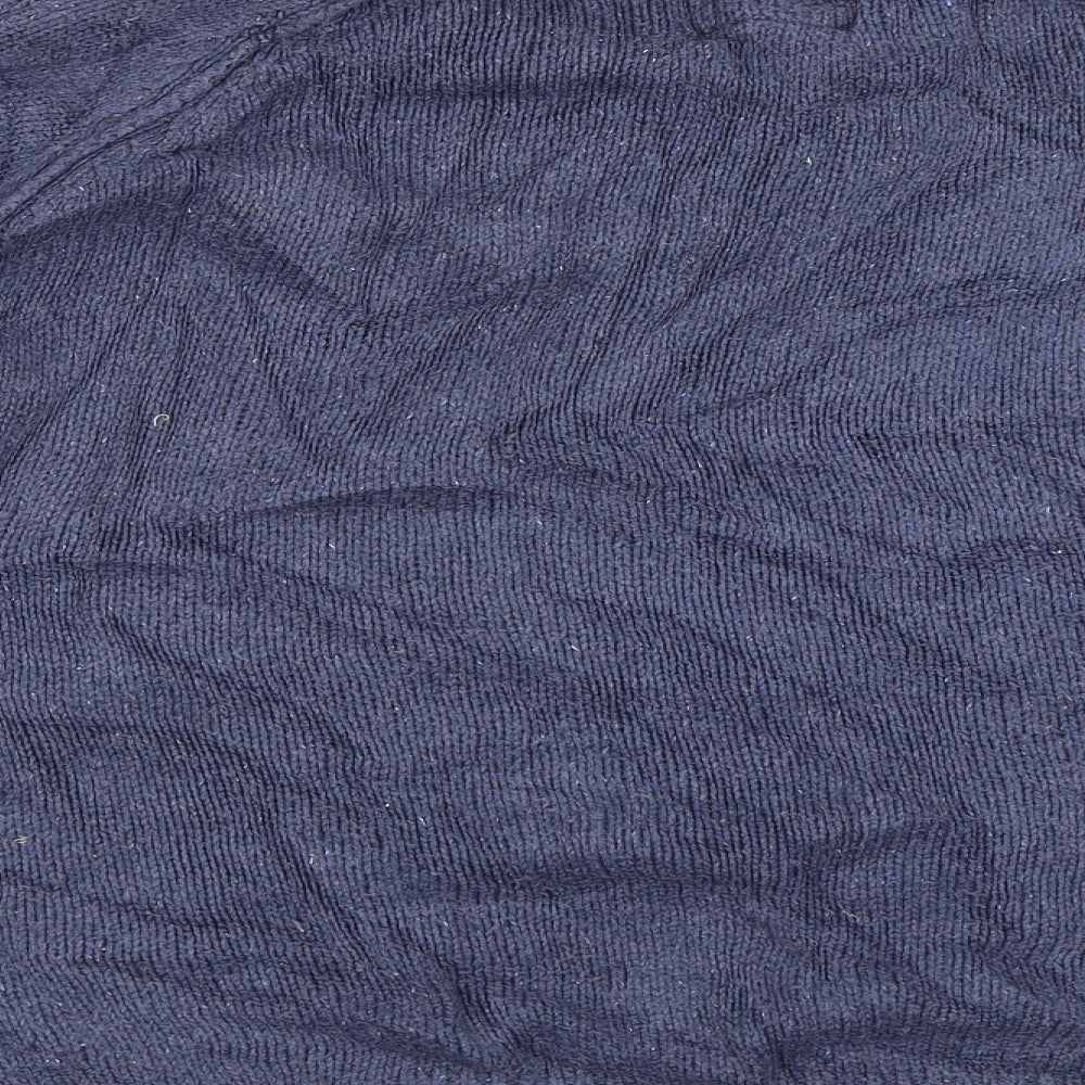 Marks and Spencer Mens Blue   Henley Jumper Size XL