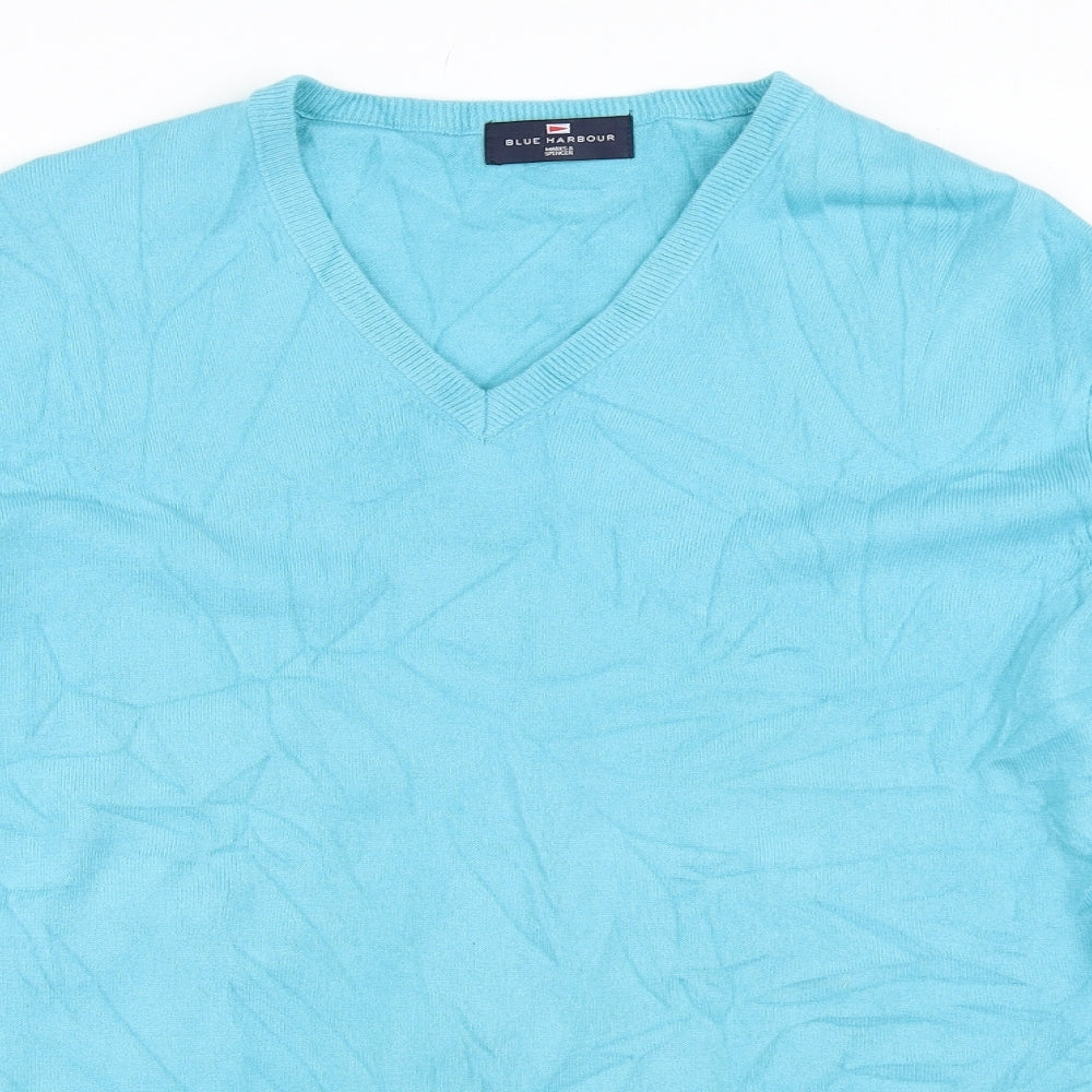 Marks and Spencer Mens Blue   Pullover Jumper Size XL