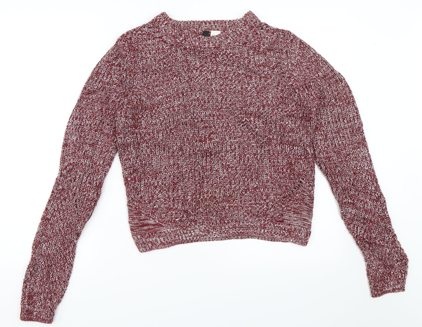 H&M Womens Red   Pullover Jumper Size S