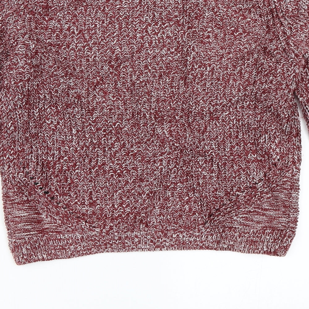 H&M Womens Red   Pullover Jumper Size S