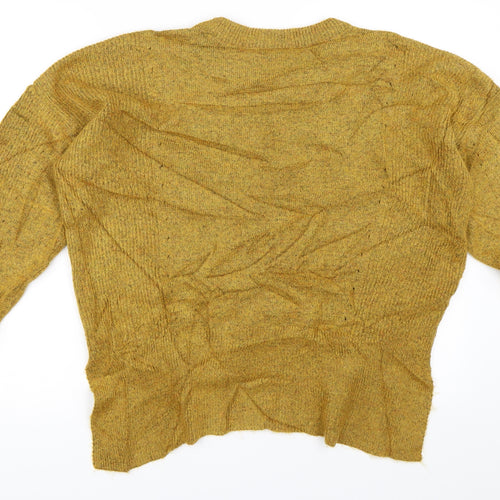 Marks and Spencer Womens Yellow   Pullover Jumper Size L