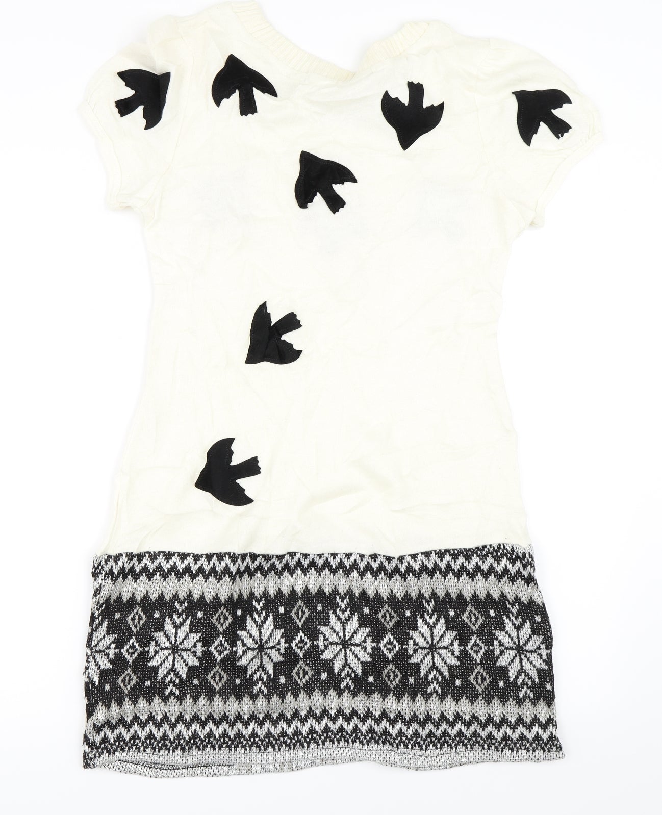 Mela Loves London Womens Ivory   Jumper Dress  Size M