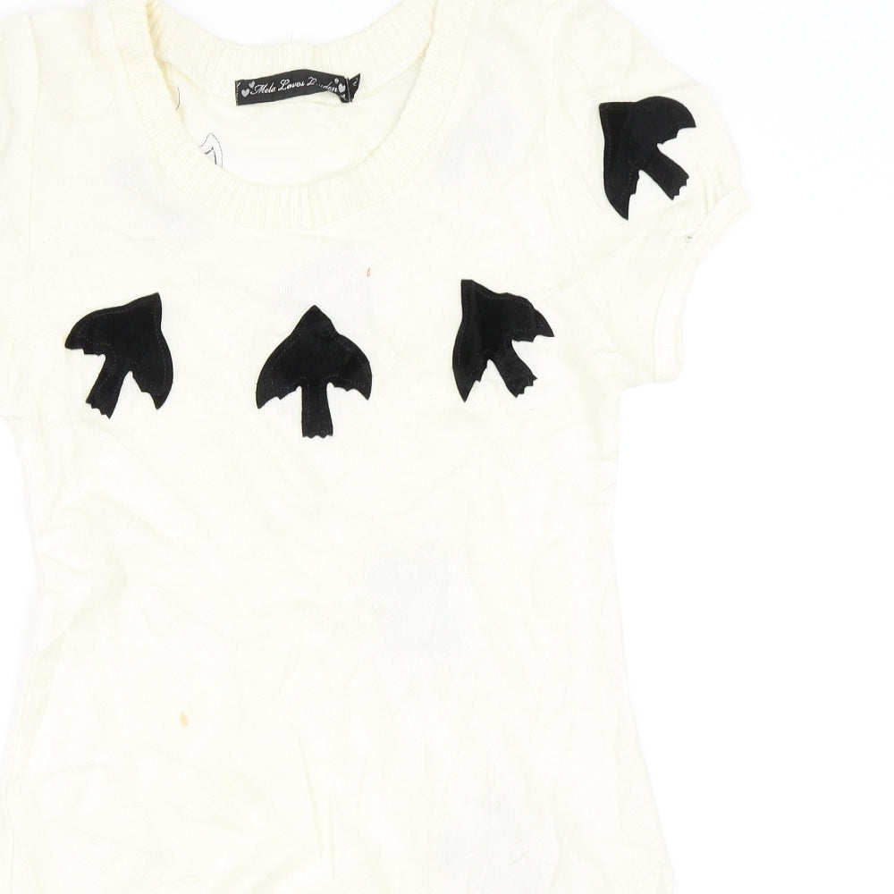 Mela Loves London Womens Ivory   Jumper Dress  Size M
