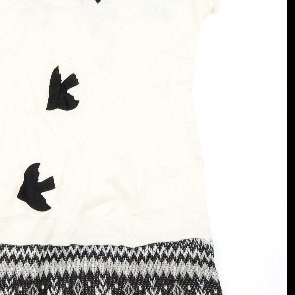 Mela Loves London Womens Ivory   Jumper Dress  Size M