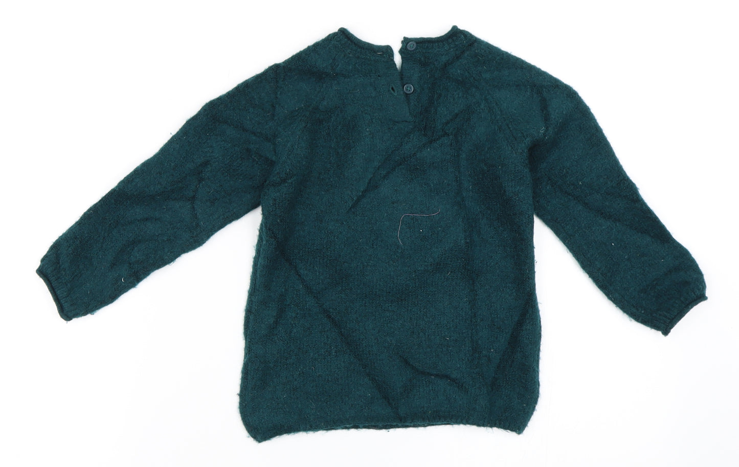 Marks and Spencer Girls Green   Pullover Jumper Size 2-3 Years  - mouse