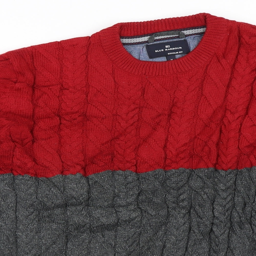 Blue Harbour Mens Grey   Pullover Jumper Size M