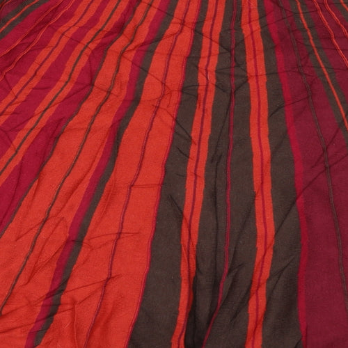 Trucco Womens Pink Striped  Skater Skirt Size 40