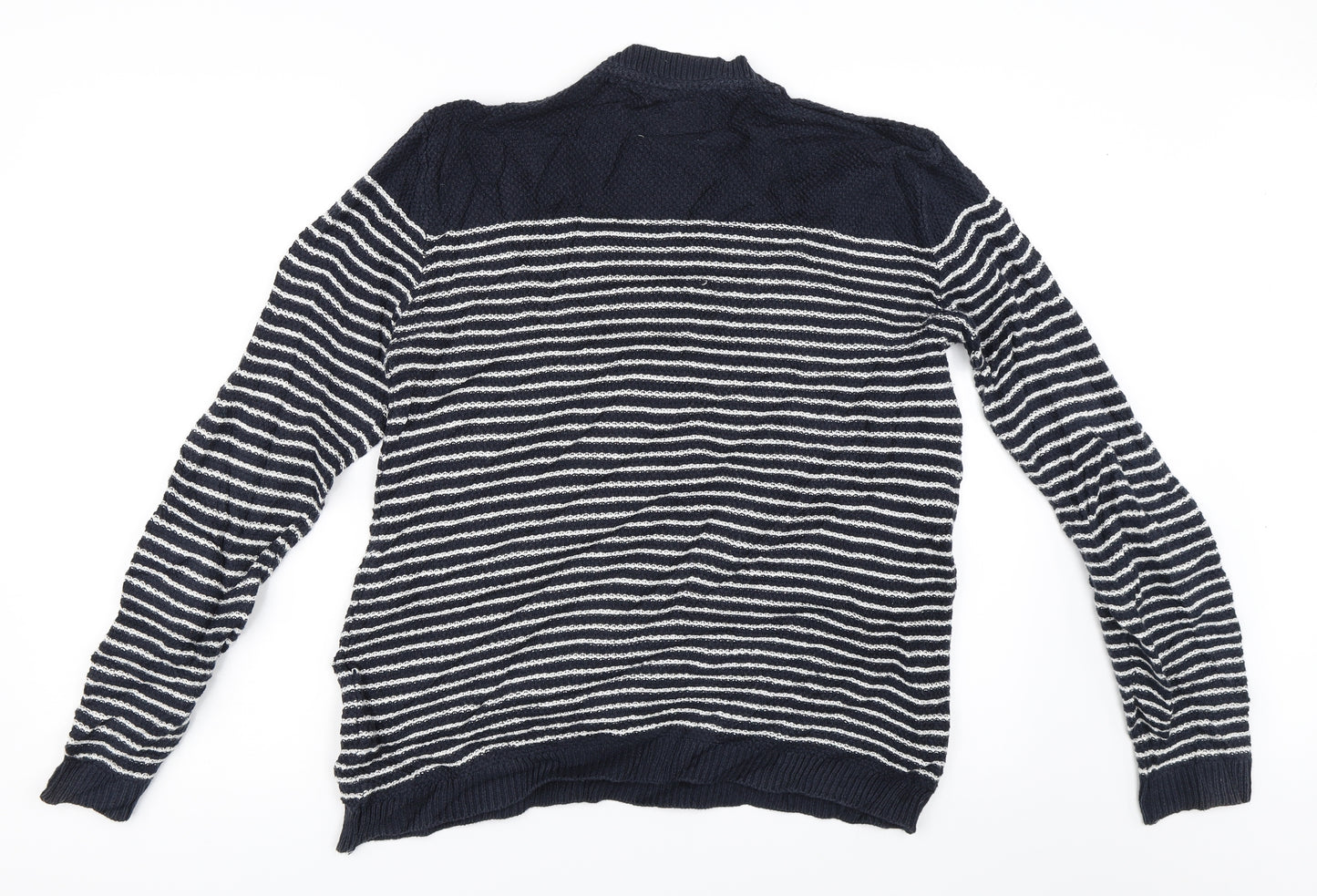 Minimum Womens Blue Striped  Pullover Jumper Size M