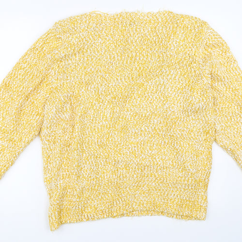 Marks and Spencer Womens Yellow   Pullover Jumper Size L