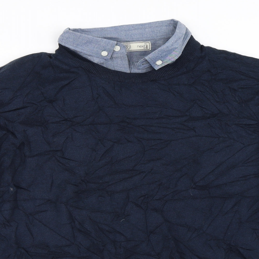 NEXT Mens Blue   Pullover Jumper Size XL