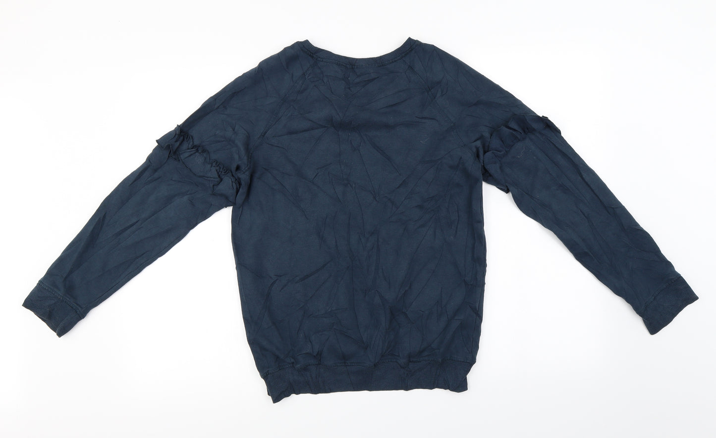 NEXT Girls Blue   Pullover Jumper Size 14 Years  - Sequin Heart
