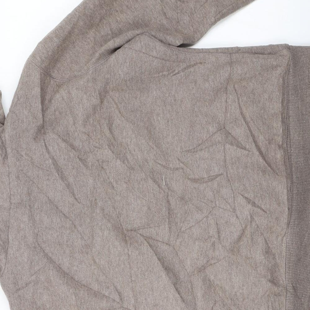 H&M Womens Brown   Full Zip Hoodie Size L