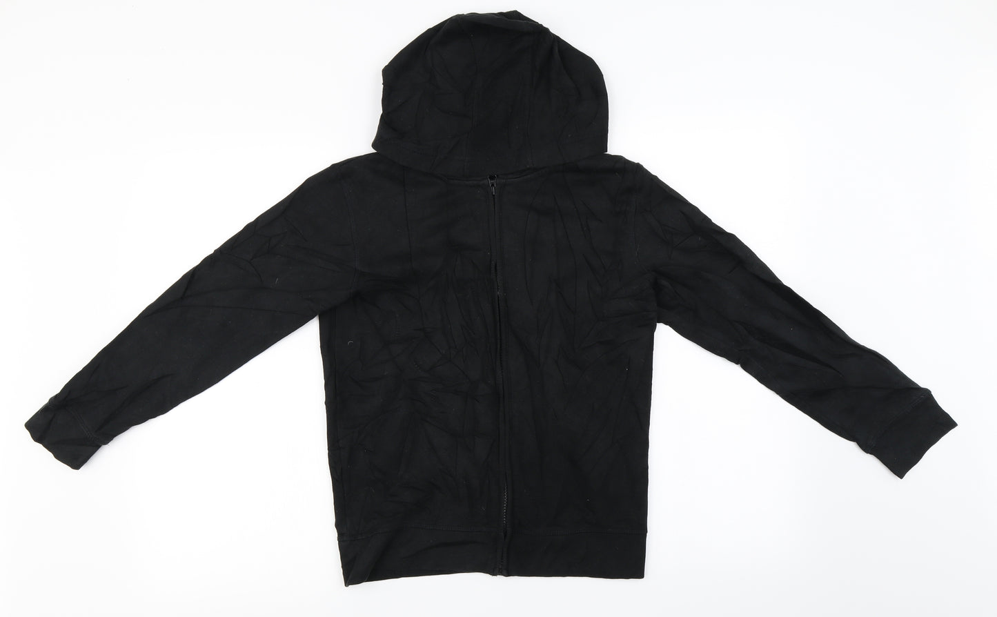 George Boys Black   Full Zip Hoodie Size 10-11 Years