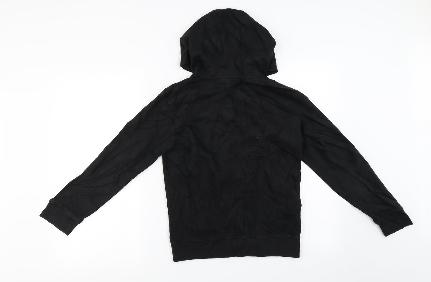 George Boys Black   Full Zip Hoodie Size 10-11 Years