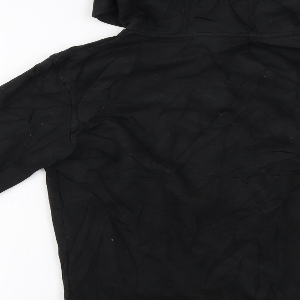 George Boys Black   Full Zip Hoodie Size 10-11 Years