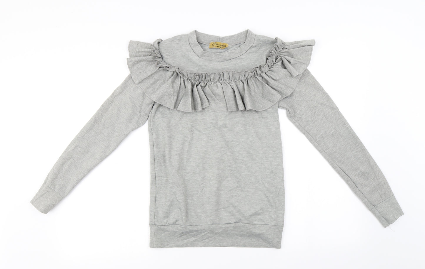 Glamour Babe  Womens Grey   Pullover Jumper Size S