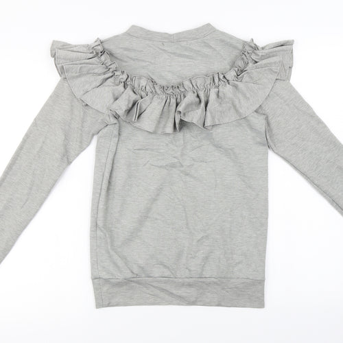 Glamour Babe  Womens Grey   Pullover Jumper Size S
