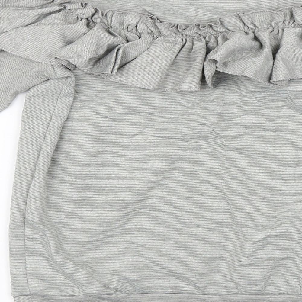 Glamour Babe  Womens Grey   Pullover Jumper Size S