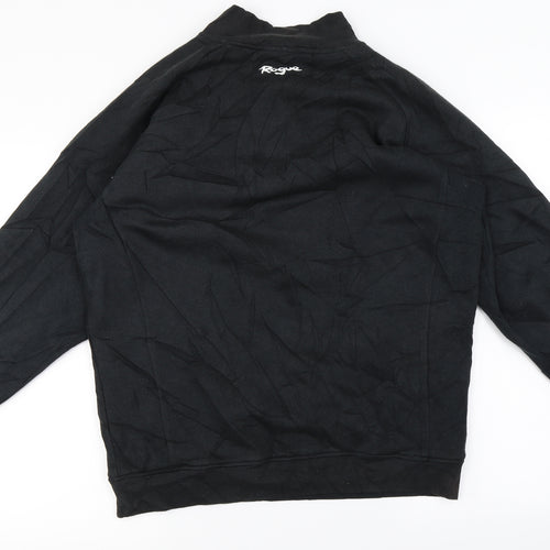 Rogue Mens Black   Henley Jumper Size L