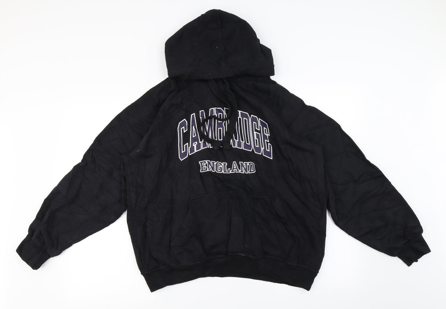 WRAP Mens Black   Pullover Hoodie Size L