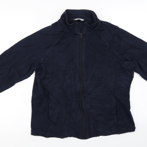 Marks and Spencer Womens Blue   Full Zip Jumper Size 16