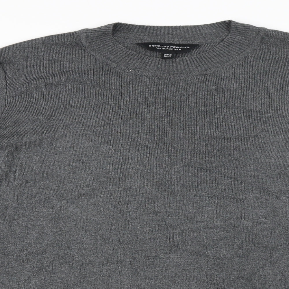 Dorothy Perkins Womens Grey   Pullover Jumper Size 10