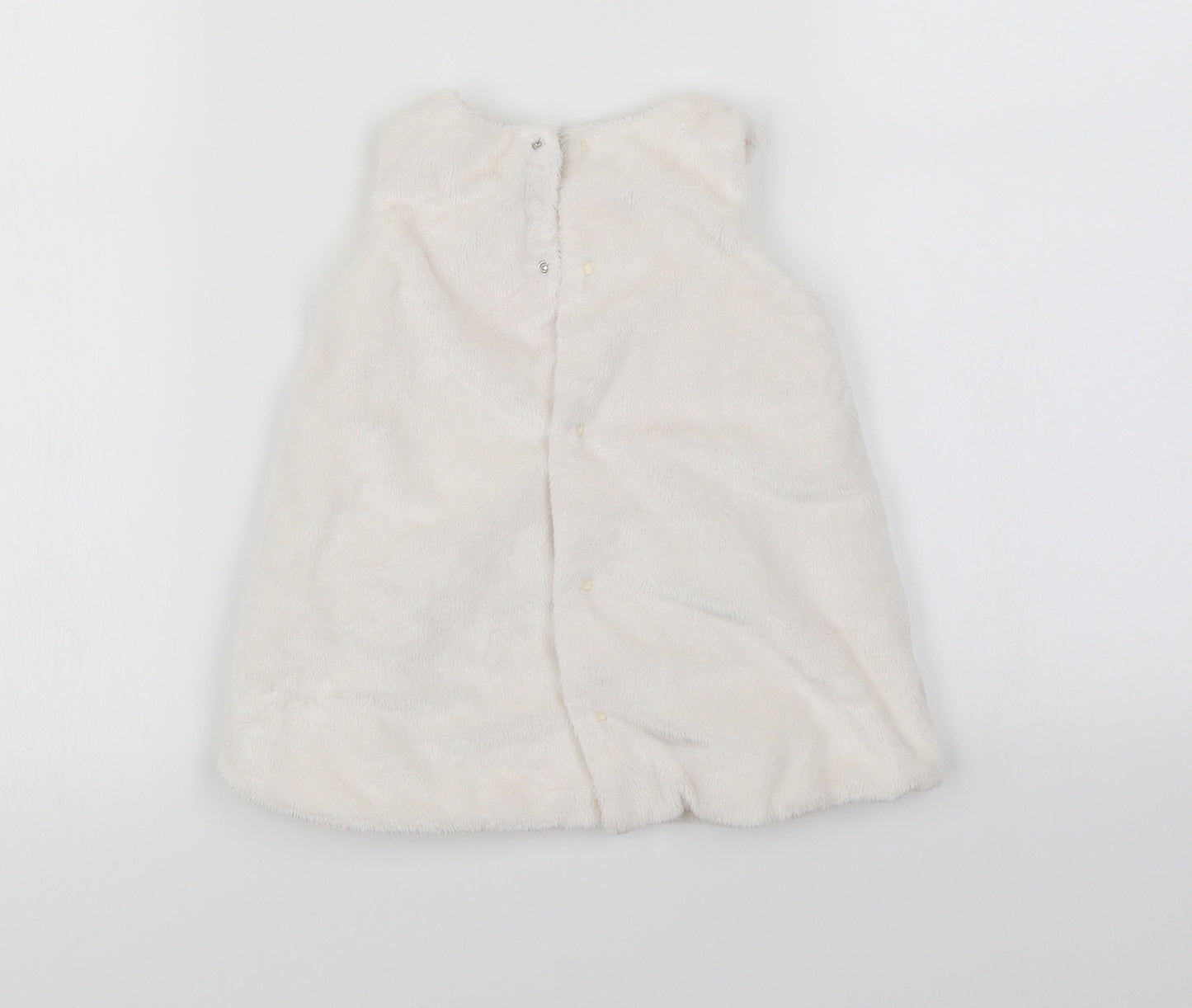 mamas & papas Girls Ivory   Cape Jumper Size 0-3 Months