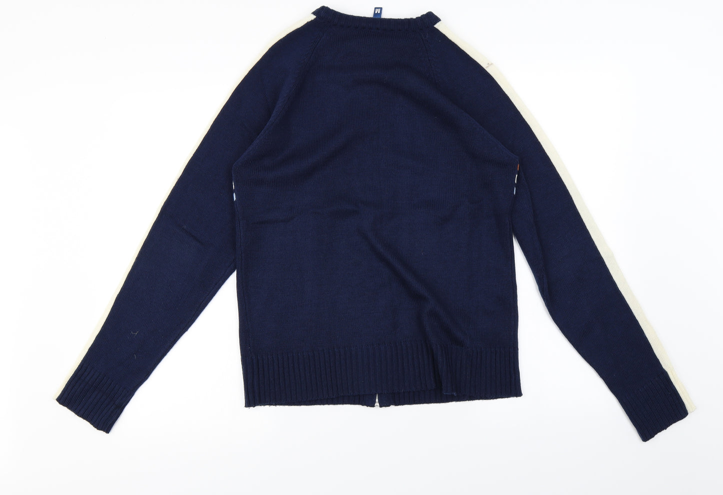 H&M Mens Blue   Full Zip Jumper Size M
