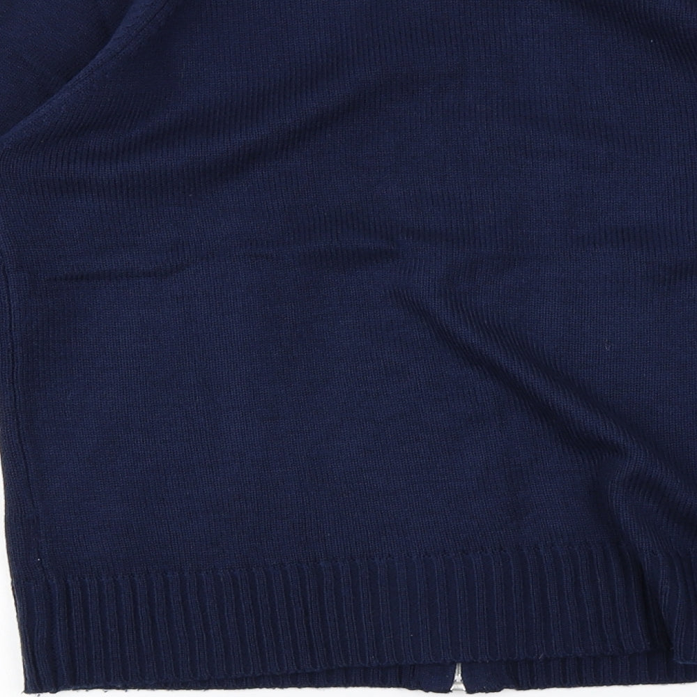 H&M Mens Blue   Full Zip Jumper Size M