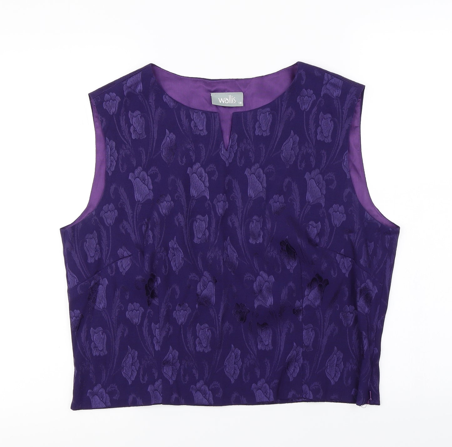 Wallis  Womens Purple   Basic T-Shirt Size 18