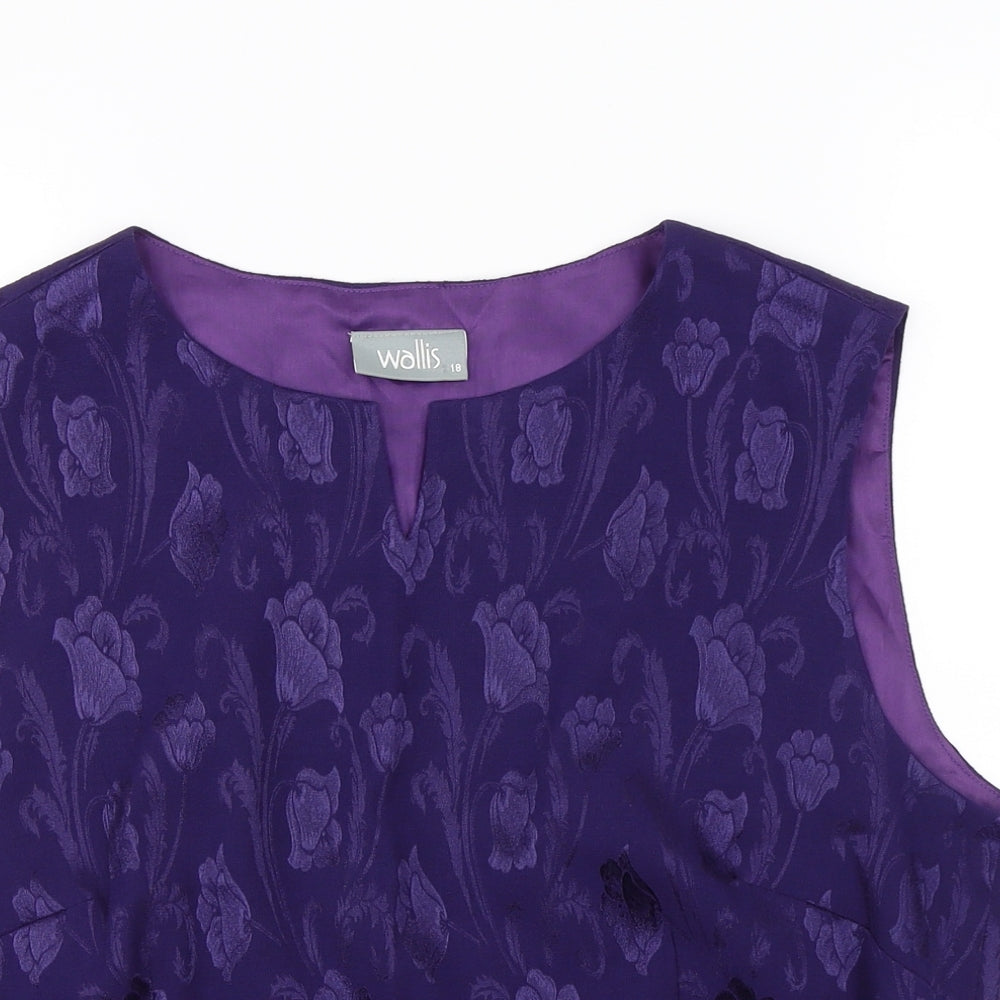 Wallis  Womens Purple   Basic T-Shirt Size 18